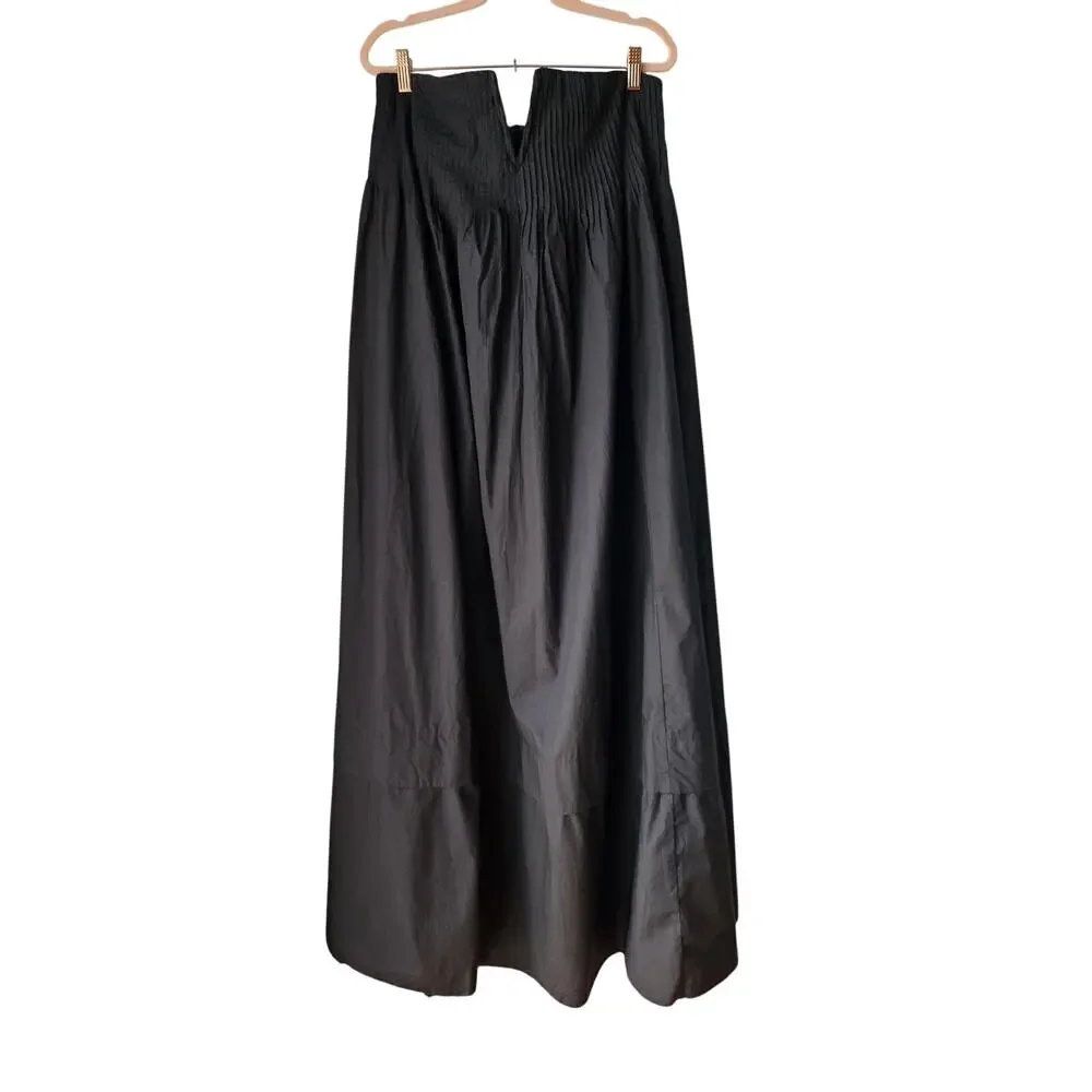 NWT J. Crew Collection Strapless Notched Maxi Formal Gown Dress Black 8